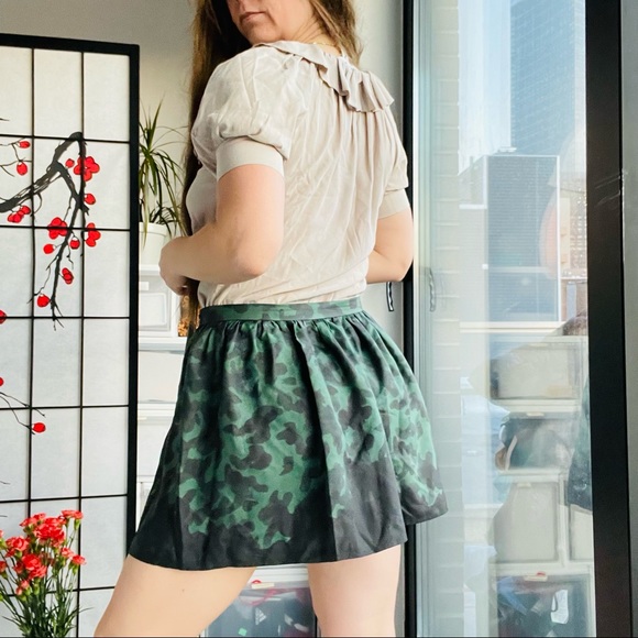 Paul & Joe Ruffles Paris Tie lined Pleated Silk Lantern Short Puff Sleeves - Picture 13 of 17